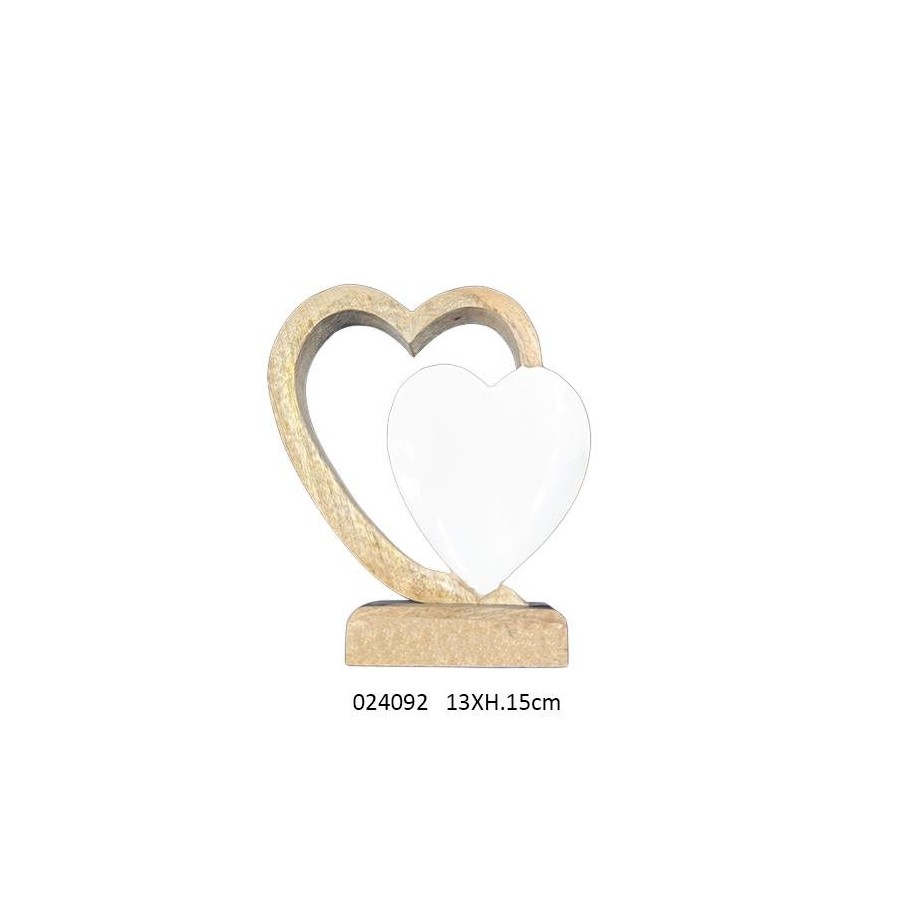 DOUBLE COEUR EMAILLE PM 'PASSION' 