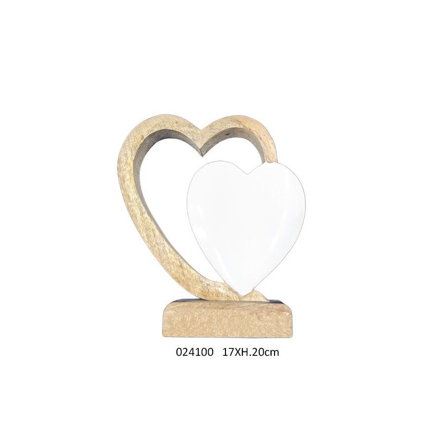 DOUBLE COEUR EMAILLE GM 'PASSION'