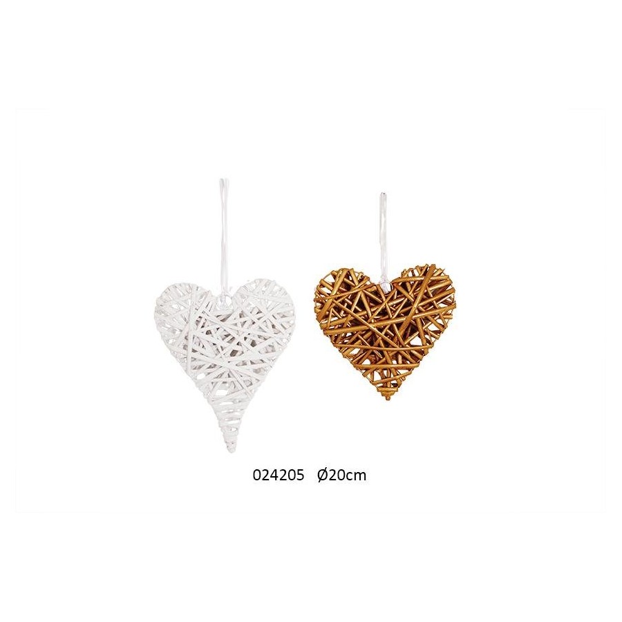 COEUR OSIER BLANC/DORE PM 