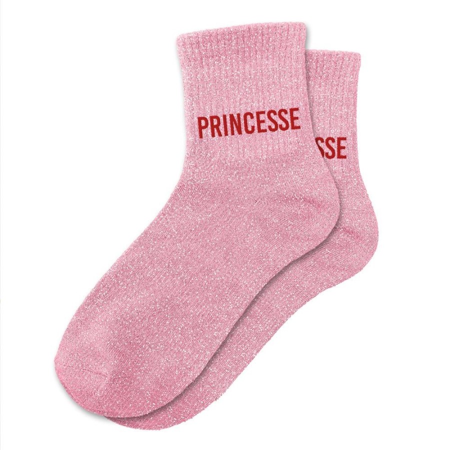 CHAUSSETTES PAILLETTES PRINCESSE ROSE
