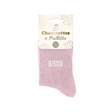 CHAUSSETTES PAILLETTES BISOU