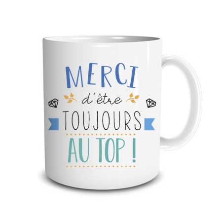 MUG MERCI AU TOP