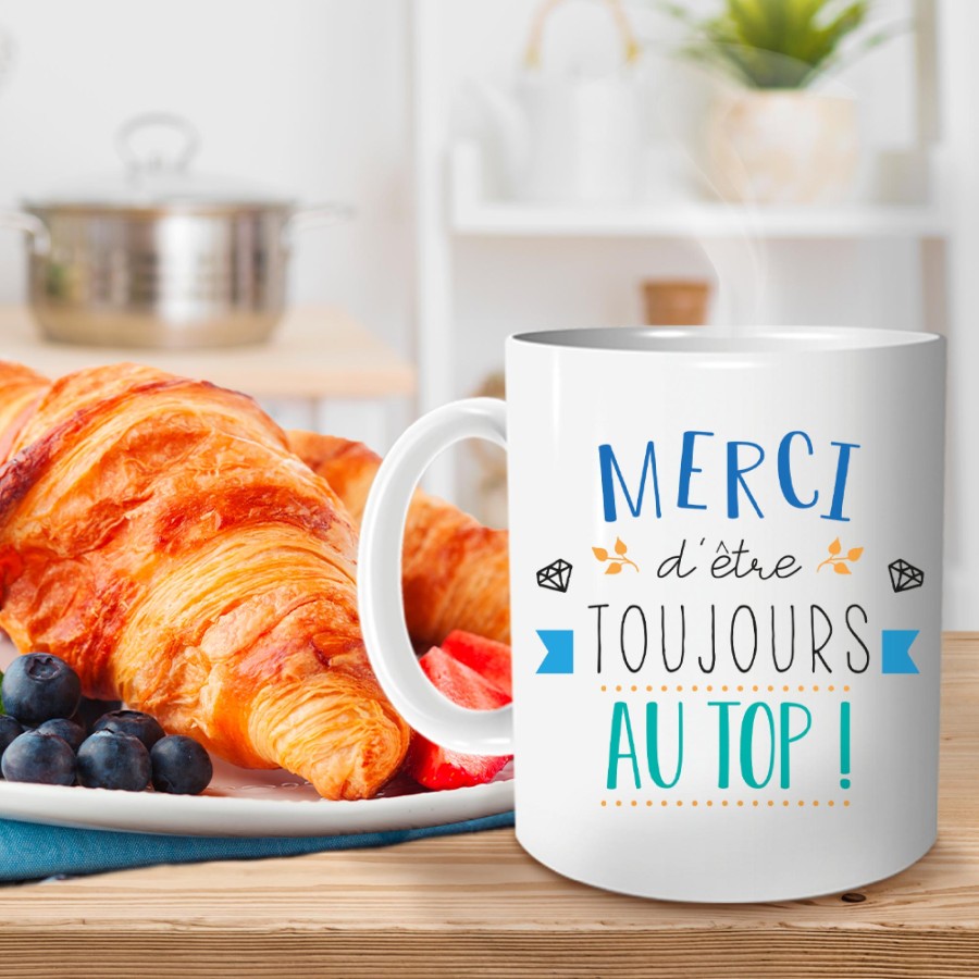 MUG MERCI AU TOP