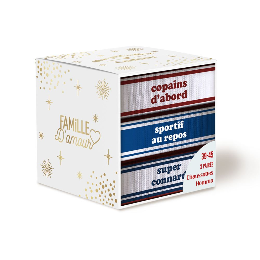 COFFRET TRIO CHAUSSETTES COPAINS D'ABORD COFFRET TRIO CHAUSSETTES COPAINS D'ABORD
