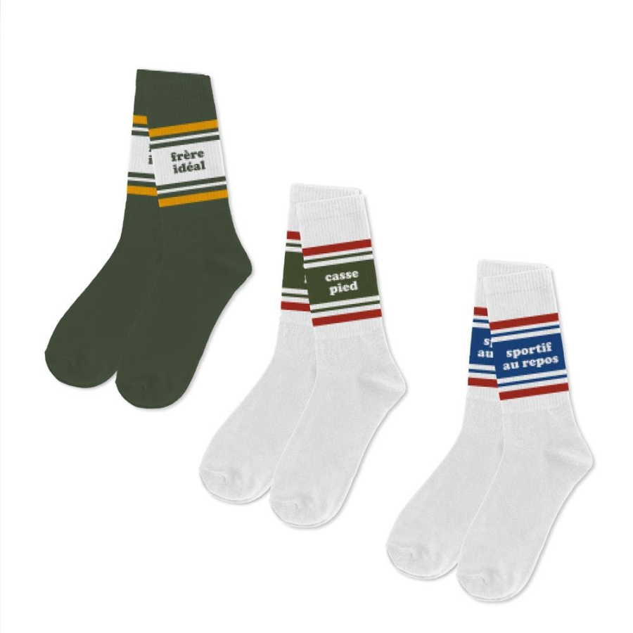 COFFRET TRIO CHAUSSETTES FRERE IDEAL