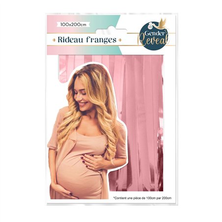 RIDEAU FRANGES GENDER REVEAL ROSE