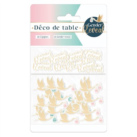 DUO DECO DE TABLE GENDER REVEAL