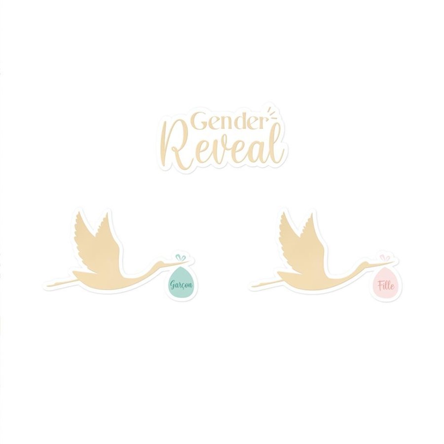 DUO DECO DE TABLE GENDER REVEAL