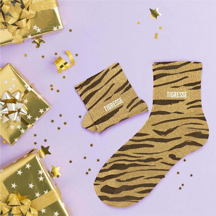CHAUSSETTES PAILLETTES TIGRESSE