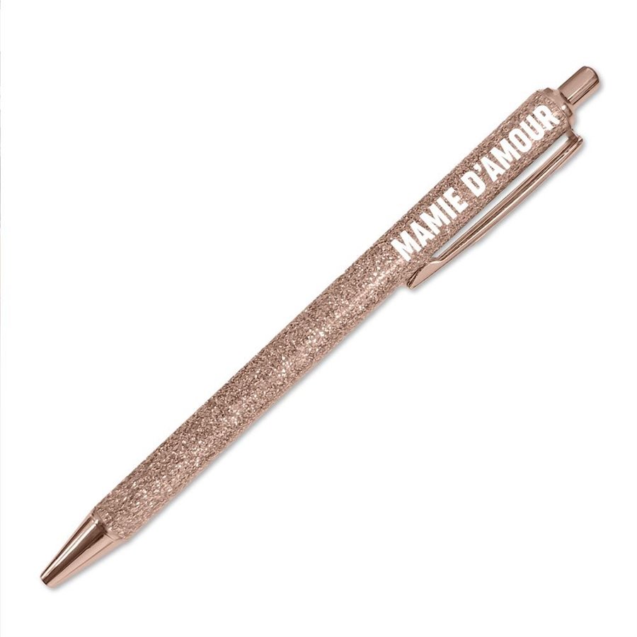 STYLO A PAILLETTES ROSE GOLD MAMIE D AMOUR 