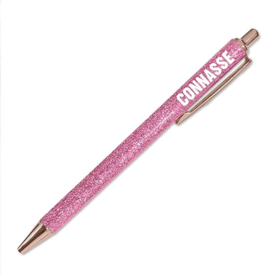 STYLO A PAILLETTES ROSE CONNASSE 