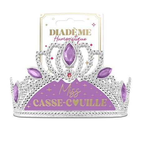 DIADEME HUMORISTIQUE MISS CASSE COUILLE 