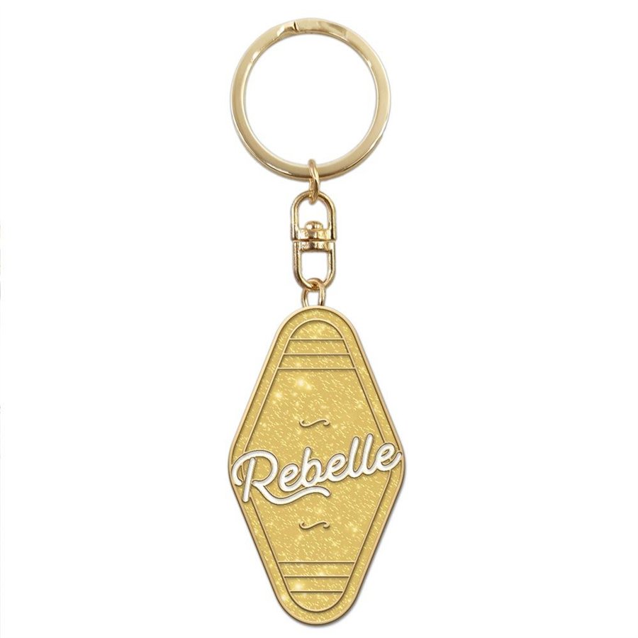 PORTE CLES PAILLETTES REBELLE