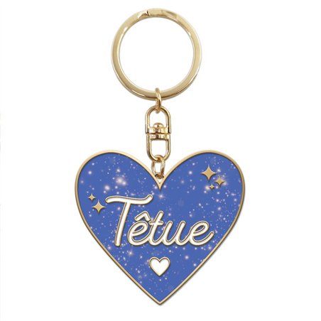 PORTE CLES PAILLETTES TETUE