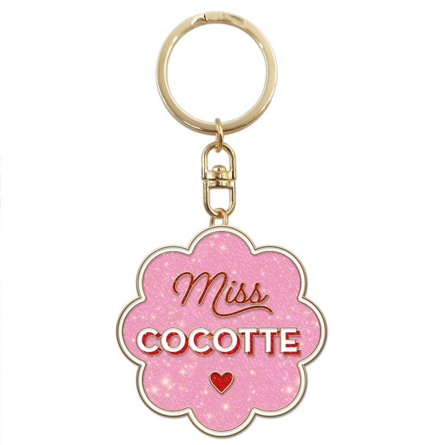 PORTE CLES PAILLETTES COCOTTE