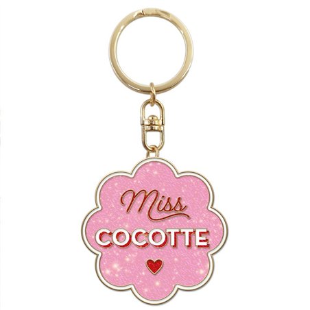 PORTE CLES PAILLETTES COCOTTE