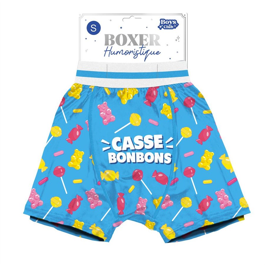 BOXER HUMO CASSE BONBONS TAILLE S