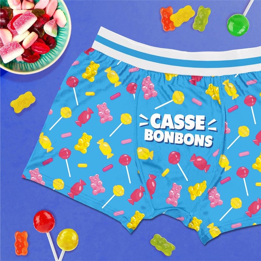 BOXER HUMO CASSE BONBONS TAILLE S