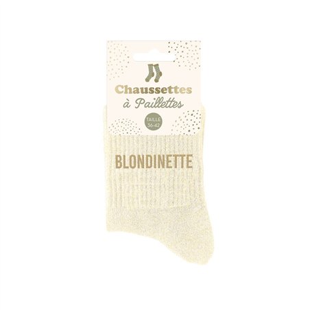 CHAUSSETTES PAILLETTES BLONDINETTE