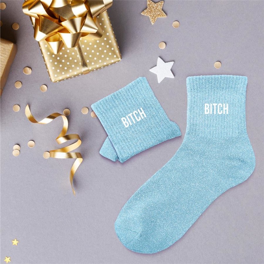 CHAUSSETTES PAILLETTES BITCH
