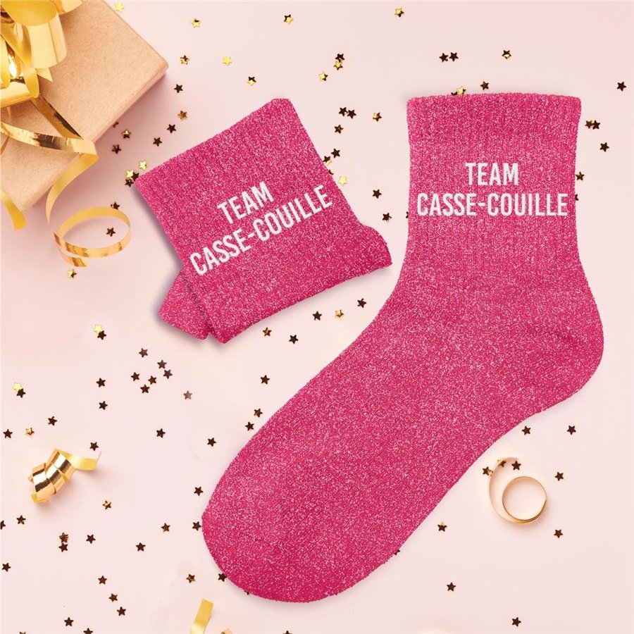 CHAUSSETTES PAILLETTES TEAM CASSE-COUILLE
