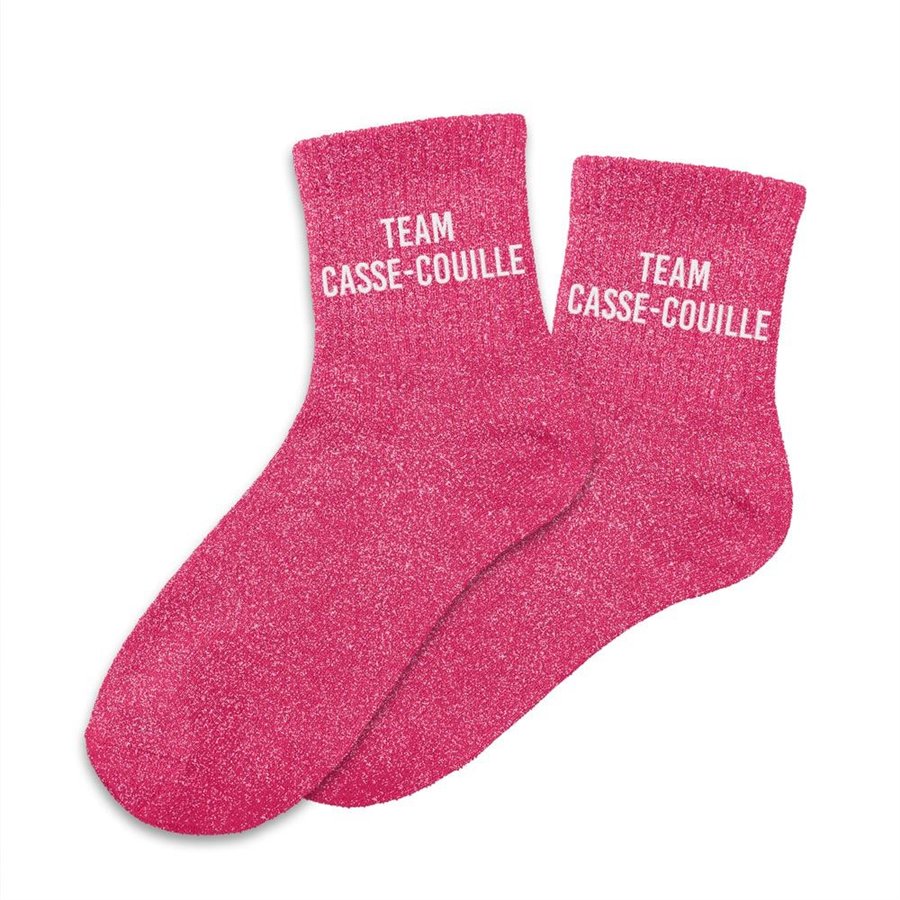 CHAUSSETTES PAILLETTES TEAM CASSE-COUILLE
