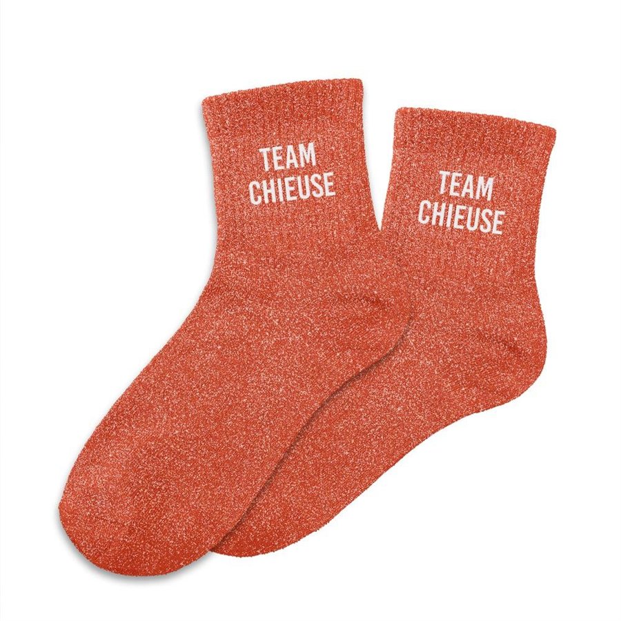 CHAUSSETTES PAILLETTES TEAM CHIEUSE
