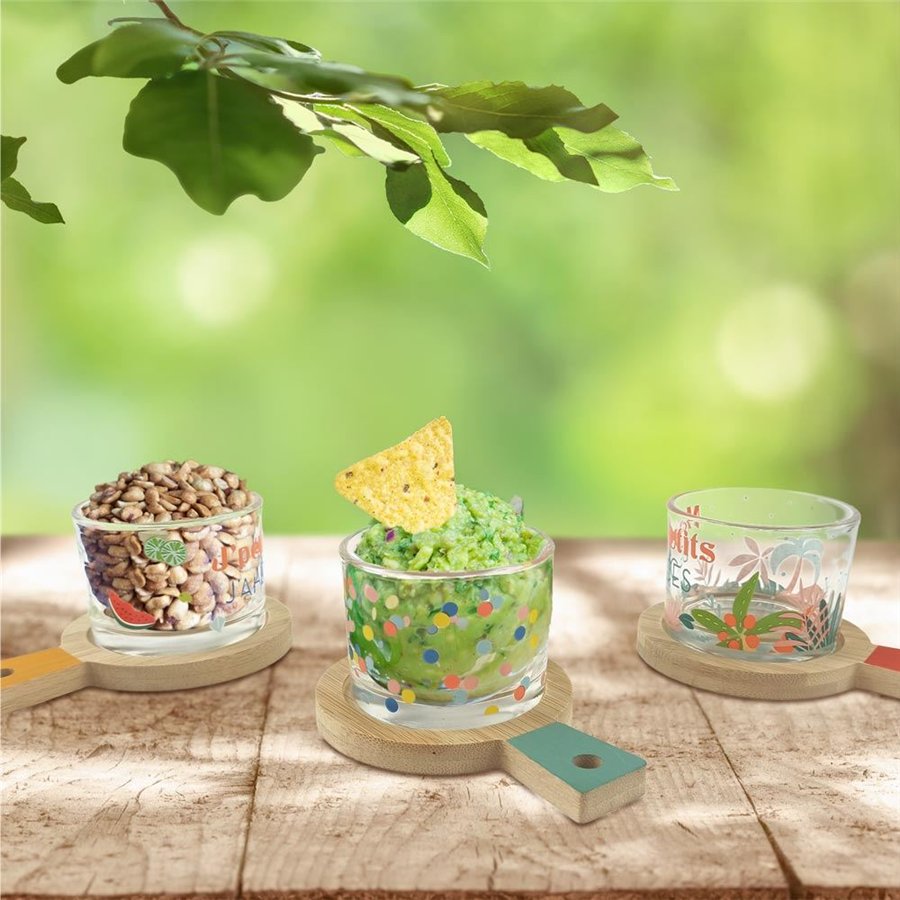 COFFRET SERVICE APERO 3 RAMEQUINS 3 PLANCHES