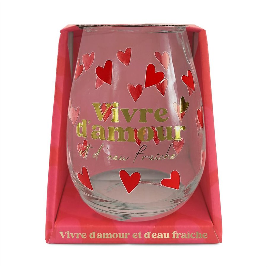 VERRE ROND SAINT VALENTIN