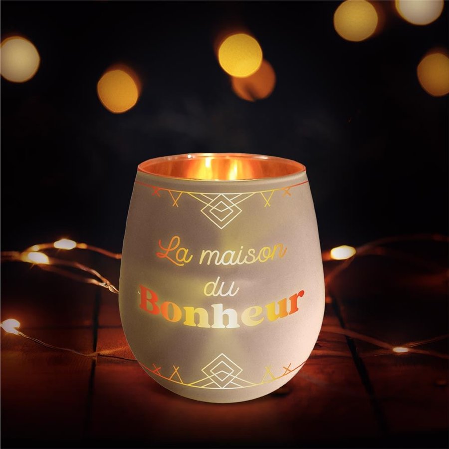 PHOTOPHORE LA MAISON DU BONHEUR