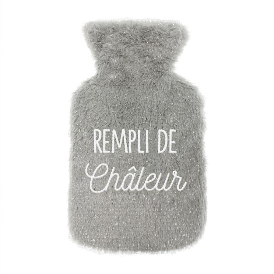 BOUILLOTTE PAILLETTES REMPLI DE CHALEUR 