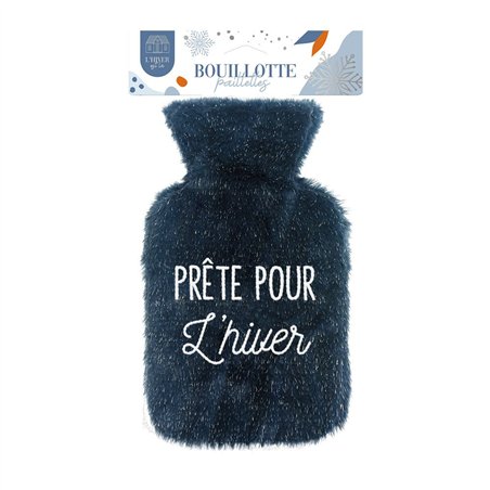 BOUILLOTTE PAILLETTES PRETE POUR L HIVER