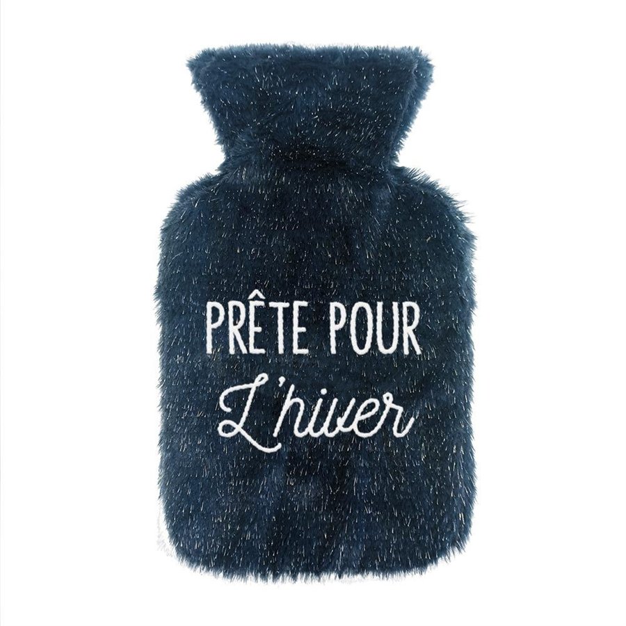 BOUILLOTTE PAILLETTES PRETE POUR L HIVER