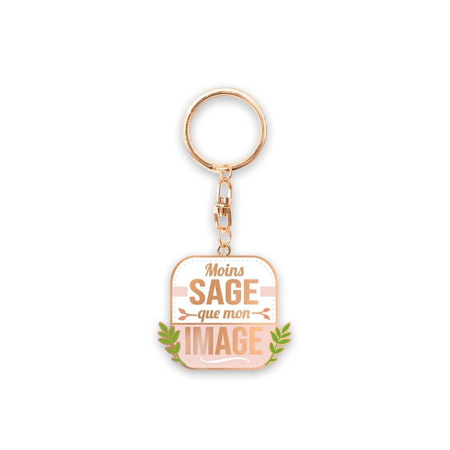 PORTE CLE COCOTTE "MOINS SAGE"
