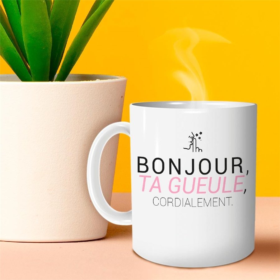 MUG "BONJOUR, TA GUEULE..."