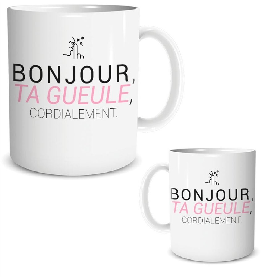 MUG "BONJOUR, TA GUEULE..."