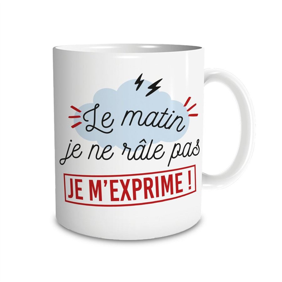 MUG "LE MATIN JE RALE PAS"