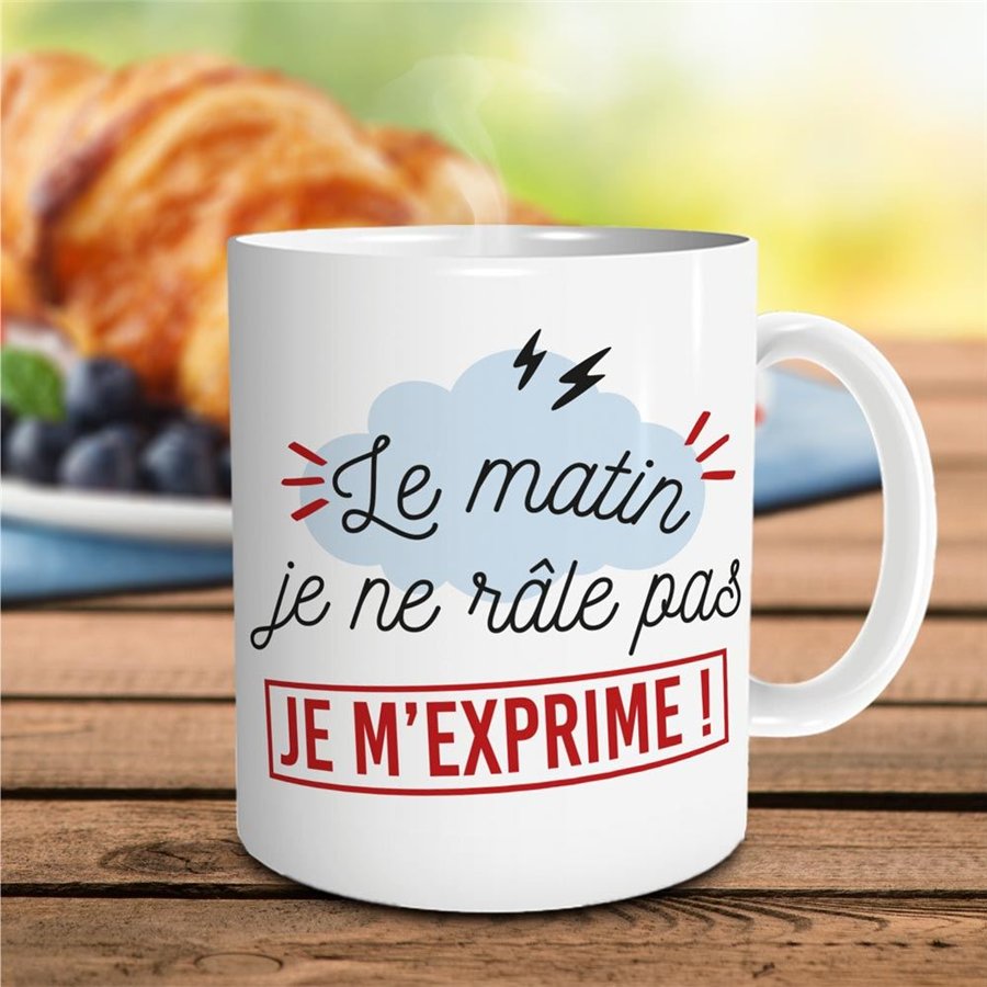 MUG "LE MATIN JE RALE PAS"