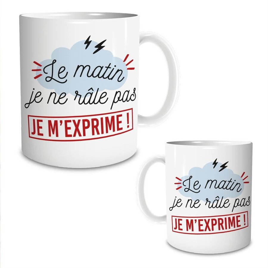 MUG "LE MATIN JE RALE PAS"