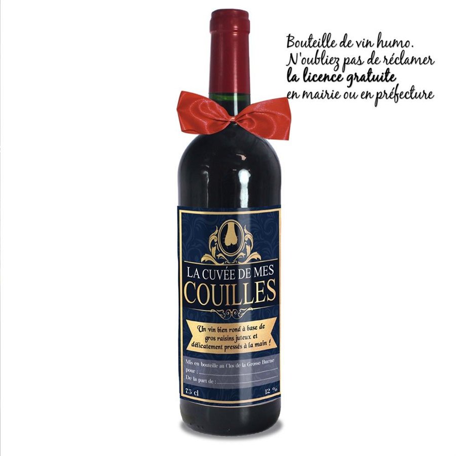 VIN ROUGE VCE HUMO "CUVEE MES COUILLES"