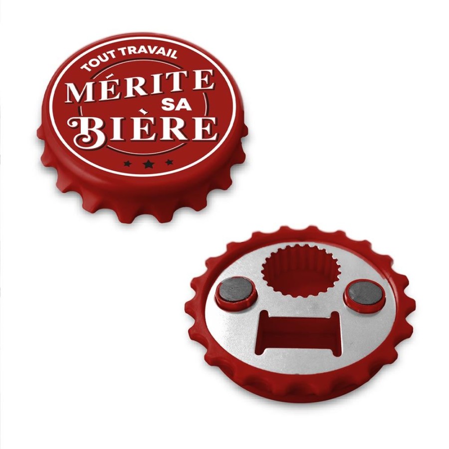 DECAPSULEUR "TOUT TRAVAIL MERITE SA BIERE"