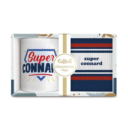 COFFRET MUG CHAUSSETTES SUPER CONNARD