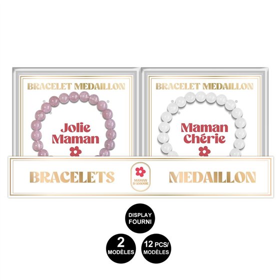 BRACELET MEDAILLON MAMAN 2MOD