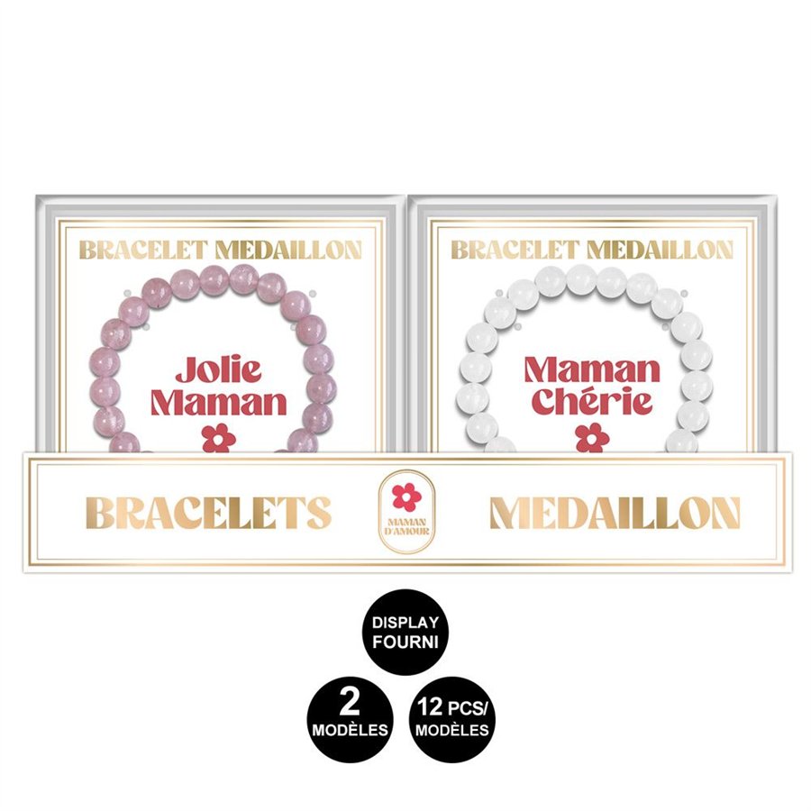 BRACELET MEDAILLON MAMAN 2MOD