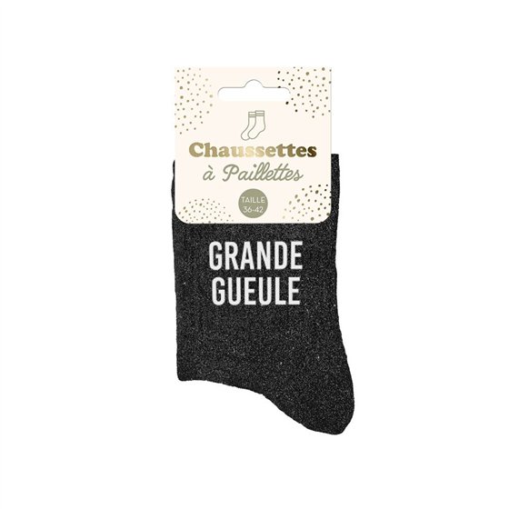 CHAUSSETTES PAILLETTES GRANDE GUEULE
