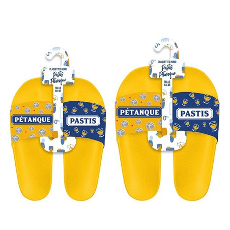 CLAQUETTES DUO PETANQUE/PASTIS
