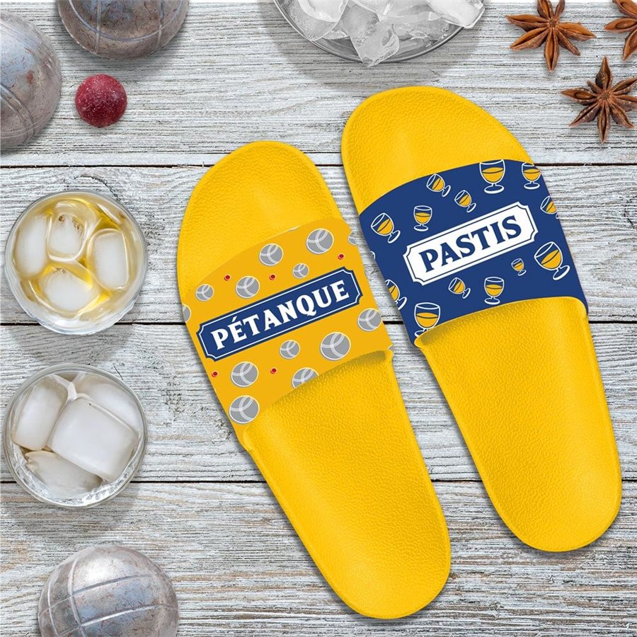 CLAQUETTES DUO PETANQUE/PASTIS