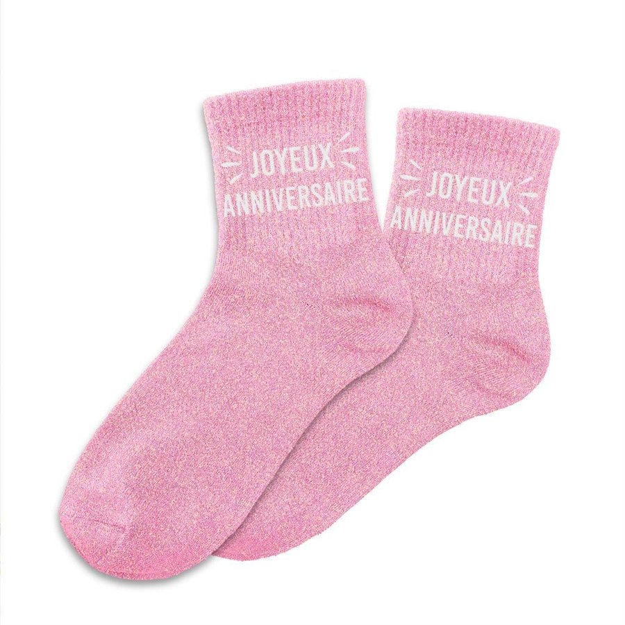 CHAUSSETTES PAILLETTES ANNIVERSAIRE 