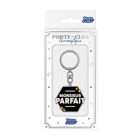 PORTE CLES METAL HUMO MONSIEUR PARFAIT