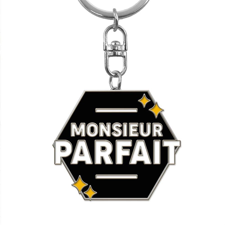 PORTE CLES METAL HUMO MONSIEUR PARFAIT